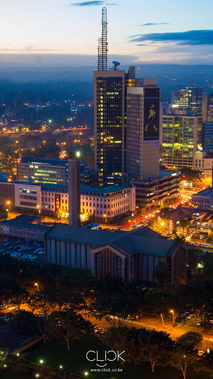Ciudad de Kigali fondo de pantalla del teléfono