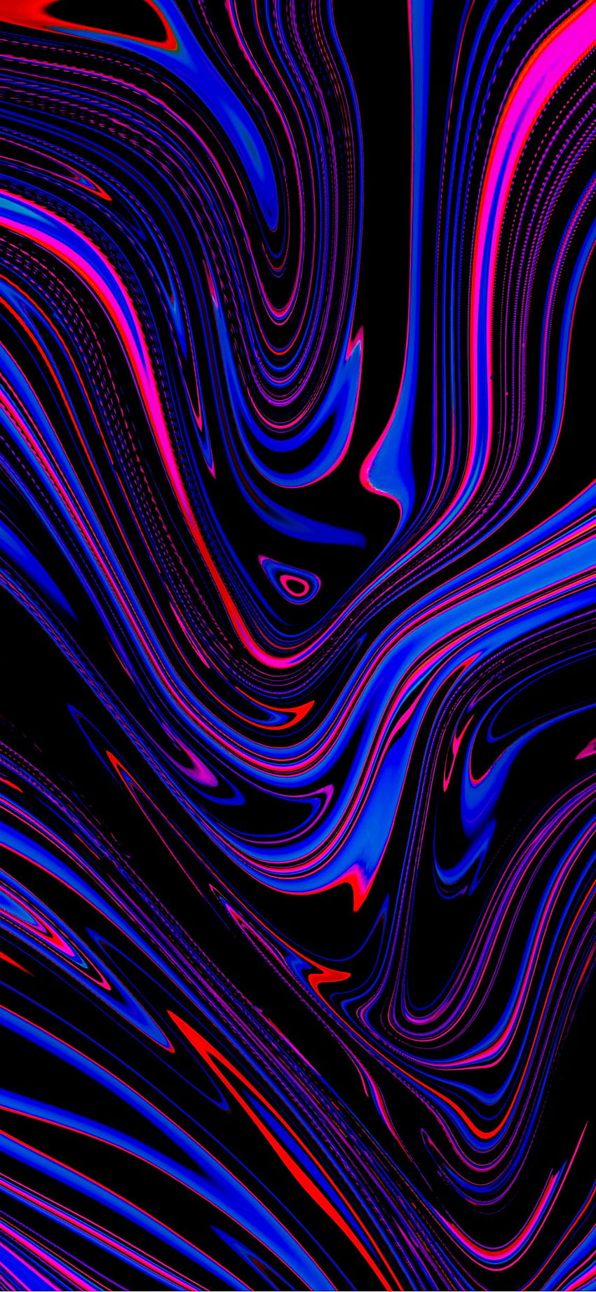Iphone Abstrak Cair, gelembung bergelombang berwarna-warni wallpaper ponsel HD