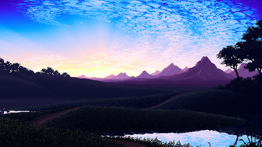 Pixel Art Landscape HD wallpaper | Pxfuel