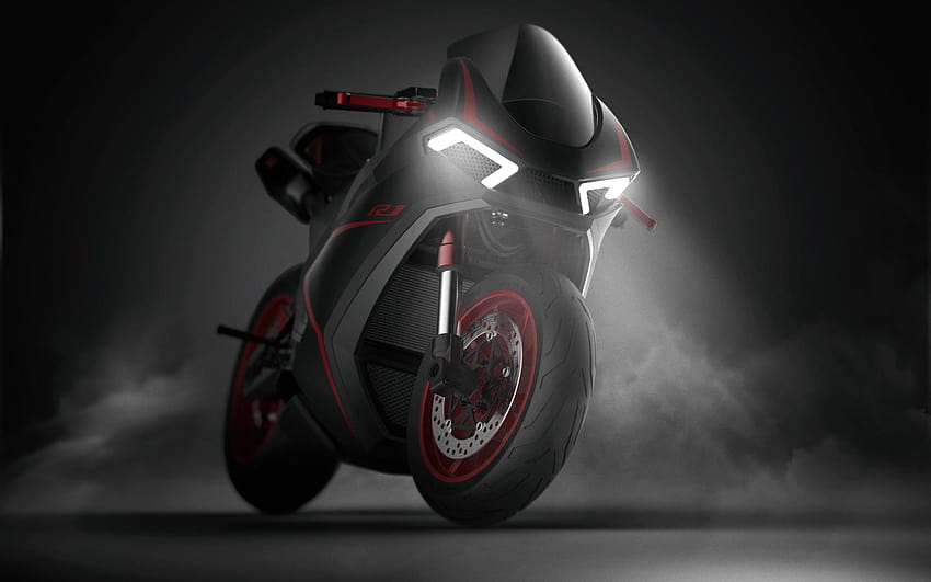 Konsep Yamaha R1, malam, motor 2019, superbike, yamaha r1 2019 Wallpaper HD