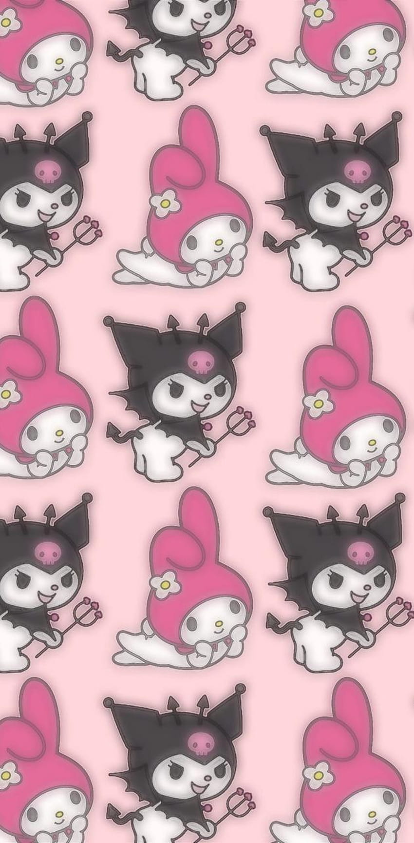 My Melody and kuromi by Leny0w0, kuromi and melody HD phone wallpaper
