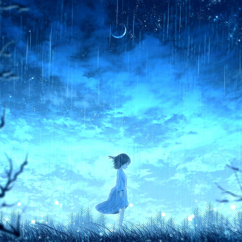 Anime girl, Night, Lonely, Anime, sad alone cartoon girl HD phone wallpaper  | Pxfuel