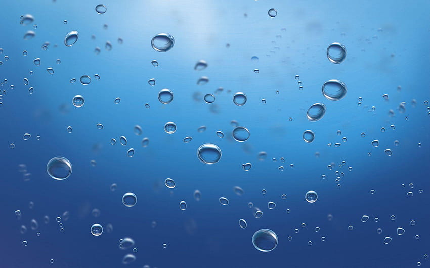 minimalismus unterwasserblasen wassertropfen tropfen ozean meer unter, ozean wassertröpfchen HD-Hintergrundbild