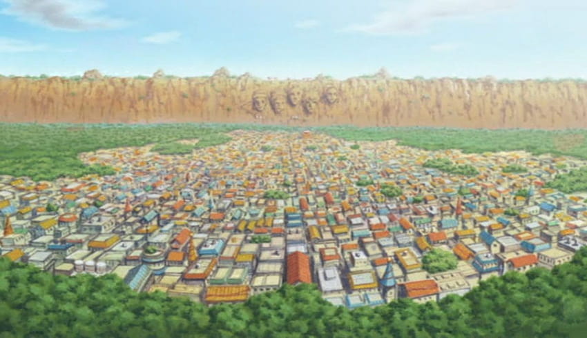 Konoha.png OFFICIEL Naruto Shippuden BLEU Hidden Leaf Village Fond d'écran HD