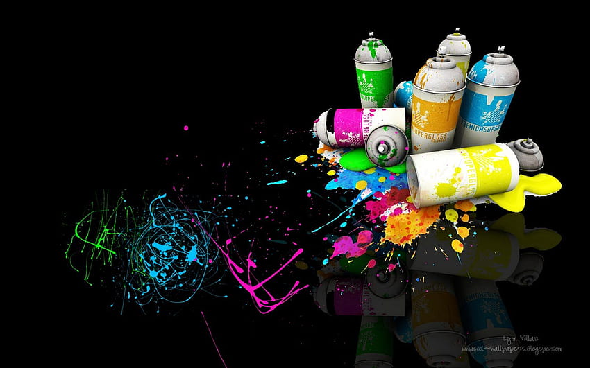 Spray Paint Group, fajne farby w sprayu Tapeta HD