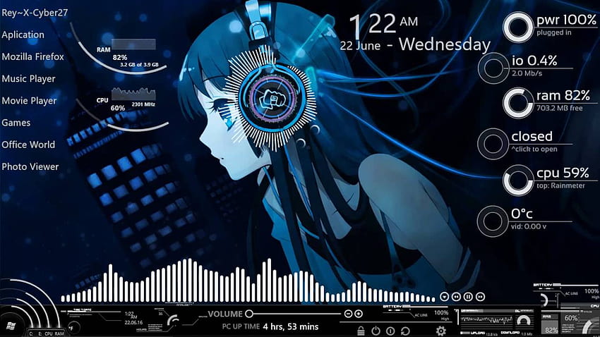 Get anime rainmeter backgrounds HD wallpapers | Pxfuel