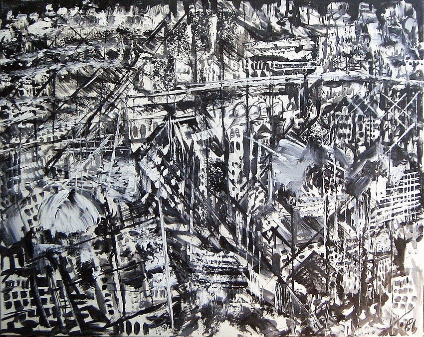 Nürnberg 1945 und Hintergründe HD-Hintergrundbild