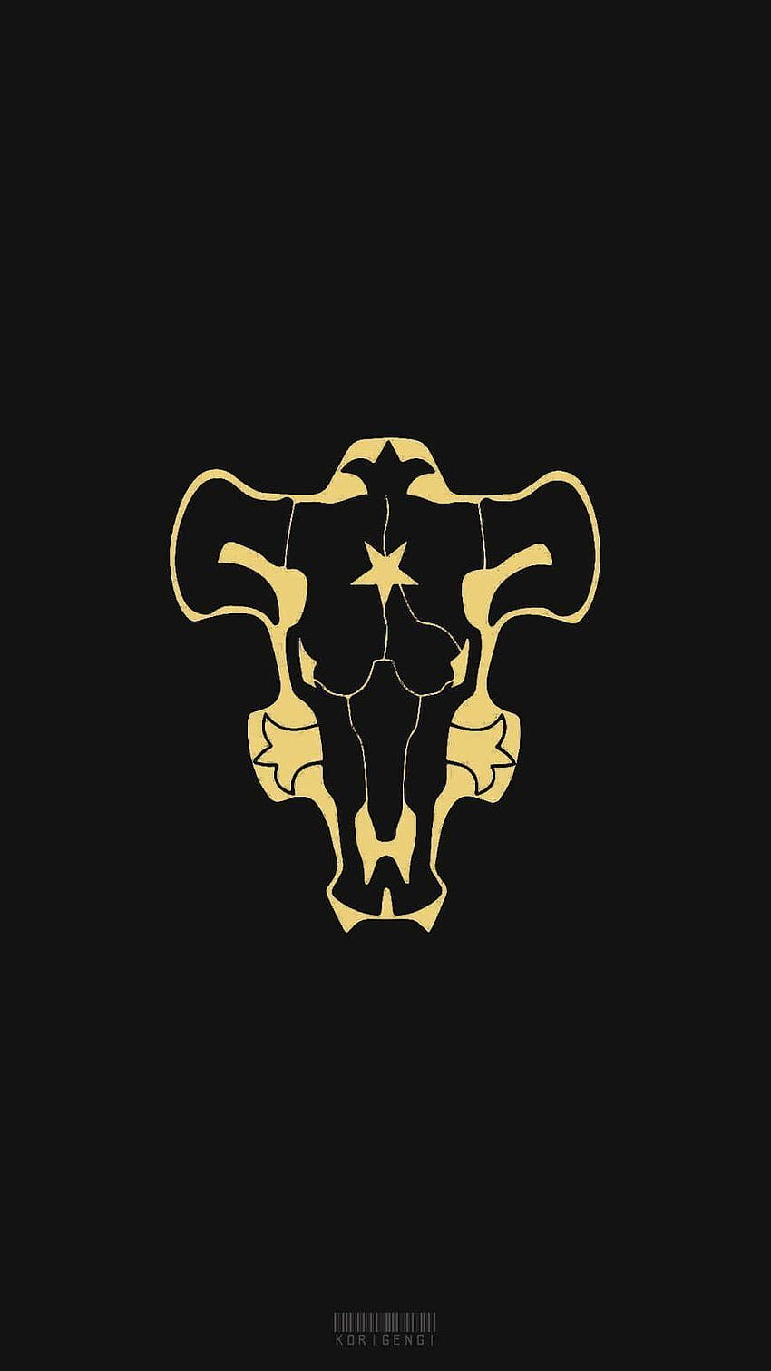 Лого на черна детелина, черни бикове HD тапет за телефон