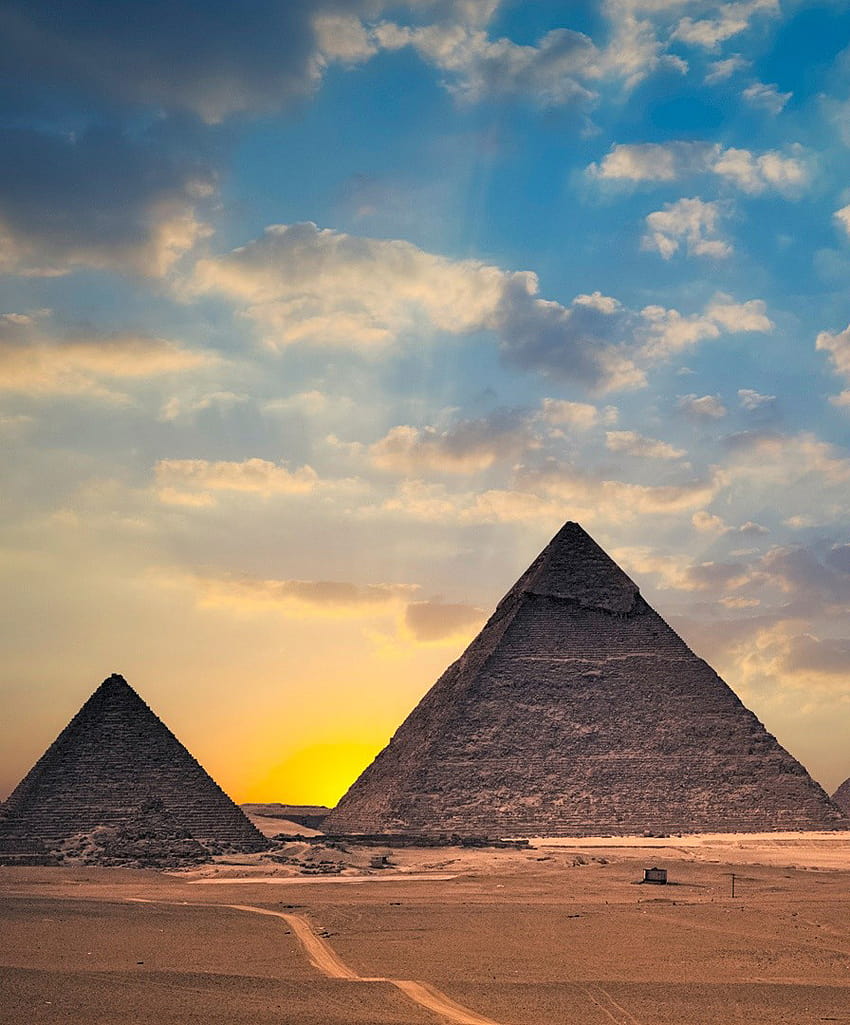 Wallpaper Egypt pyramid, desert, skull, camel, sunset 3840x2160 UHD 4K  Picture, Image