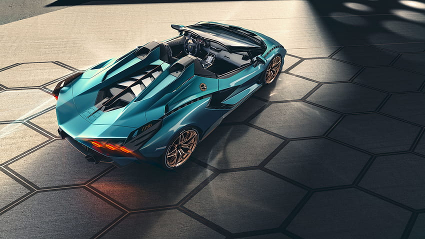 Lamborghini Sian Roadster laisse tomber le haut, ajoute des évents imprimés en 3D personnalisés, ps5 lamborghini Fond d'écran HD