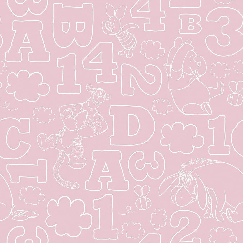 Disney Winnie The Pooh 123 Numbers Letters Children's Kids 10M HD phone wallpaper