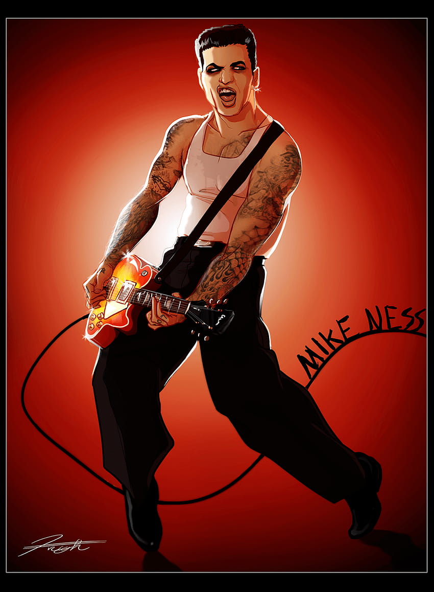 Mike Ness of Social Distortion by djcoulz HD phone wallpaper