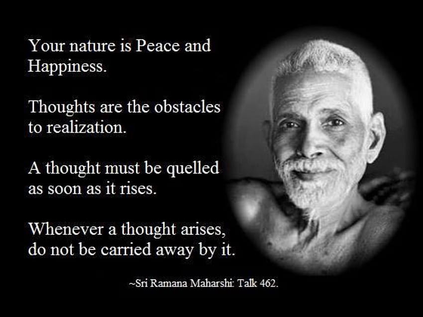 스리 라마나 마하리쉬. 지혜. 평화. 행복 HD 월페이퍼