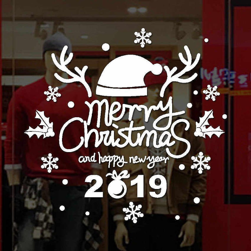 Detail Feedback Questions about 2019 New Year Christmas Tree Wall, happy new year sticker 2019 HD phone wallpaper
