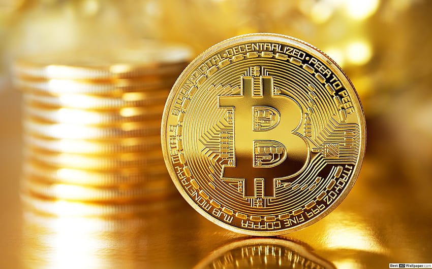 Bitcoin dinheiro digital, moeda digital papel de parede HD