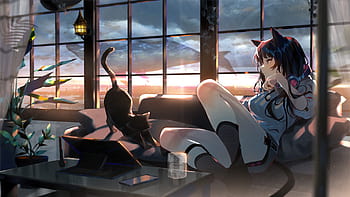 Gamer Girl Anime Gaming Desktop Setup 4K Wallpaper #6.2619