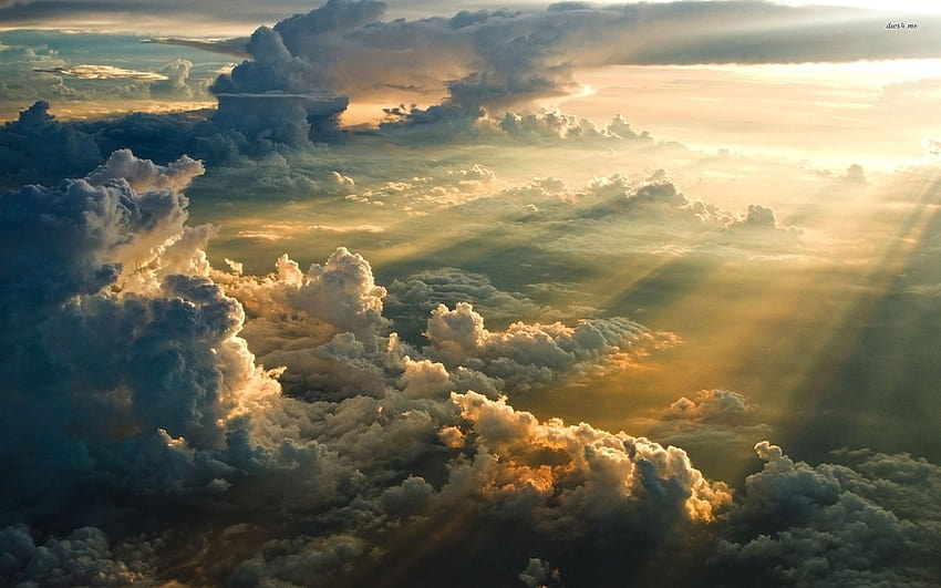 3 雲の上、雲の上、 高画質の壁紙