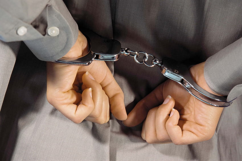 Hand, woman, Handcuffs, Arrest HD wallpaper