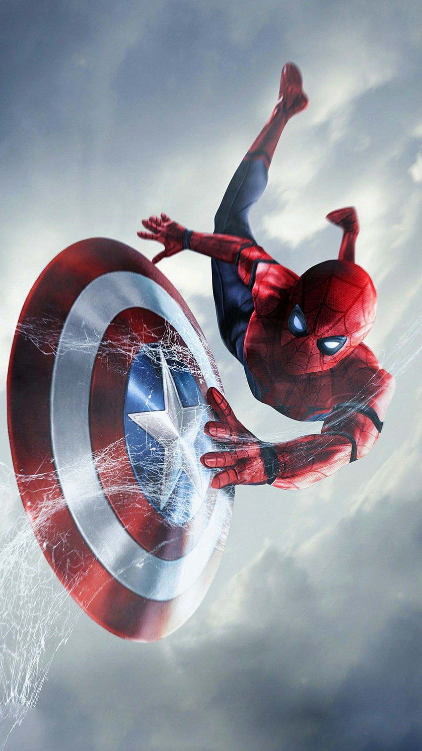 Spider Man Captain America Shield, captain america android HD phone  wallpaper | Pxfuel