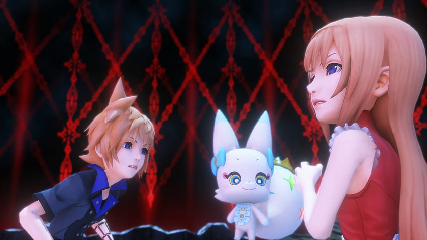 World of Final Fantasy PS4 und PS Vita Unterschiede skizziert, rosa Anime Vita HD-Hintergrundbild