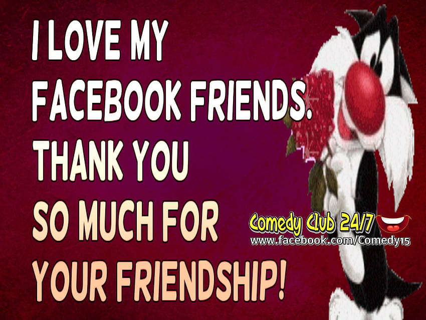 I Love My Facebook Friends Than You For Your Friendship , and for Facebook, Tumblr, Pinterest, and Twitter HD wallpaper