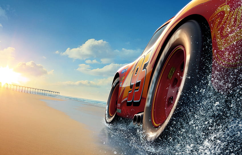 Mobil 3, Lightning McQueen,, poster, Film Wallpaper HD