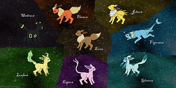 Eevee Pokemon Evolutions Wallpaper by NatuTorchic on DeviantArt