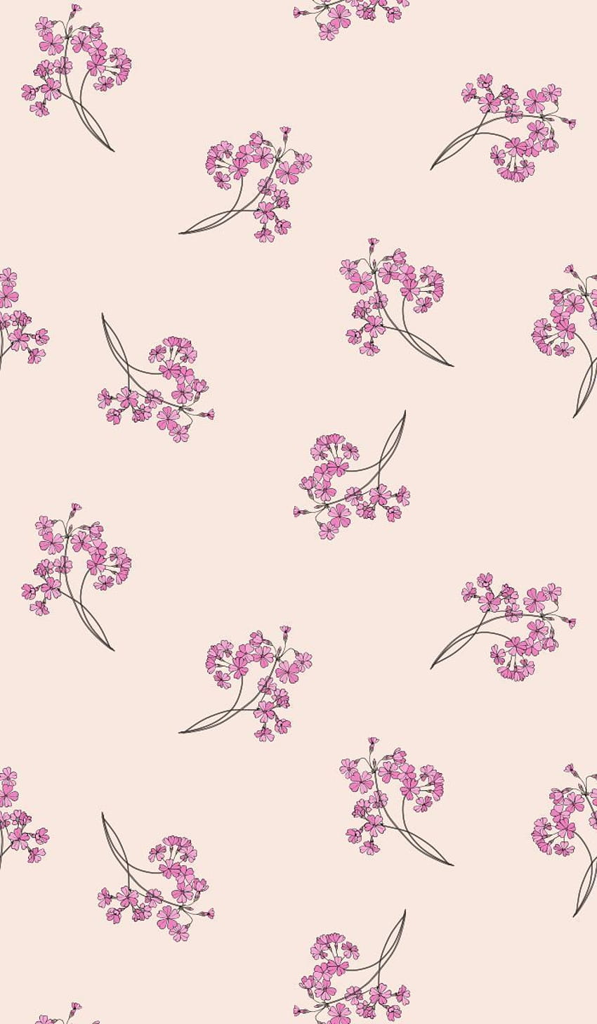 Floral seamless pattern for fabric. Bouquets of primroses on a, primrose bouquet HD phone wallpaper