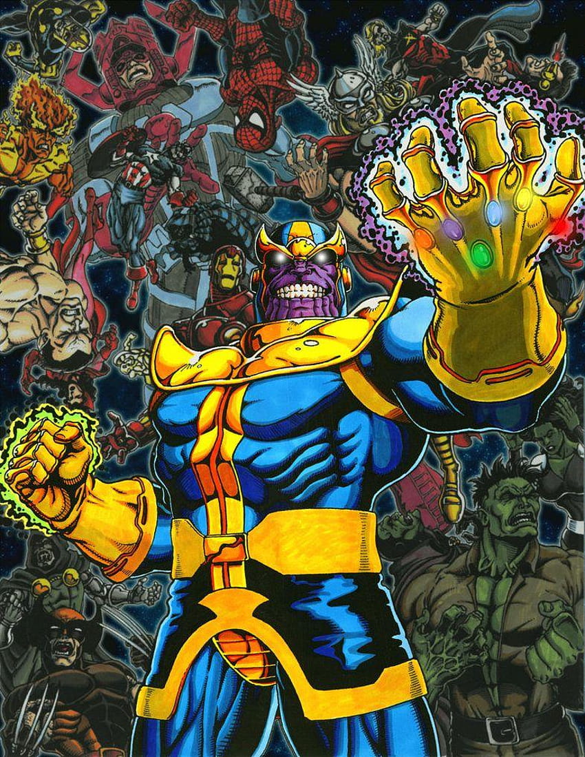 Thanos Triumphant, infinity gauntlet HD phone wallpaper