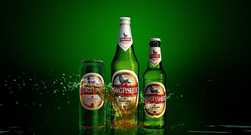 Birra Kingfisher, Black Dog; Budweiser alcolica più fidata, birra Sfondo HD