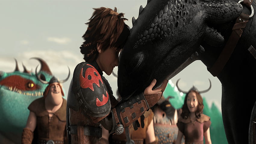 84 Toothless, hiccup and toothless HD wallpaper