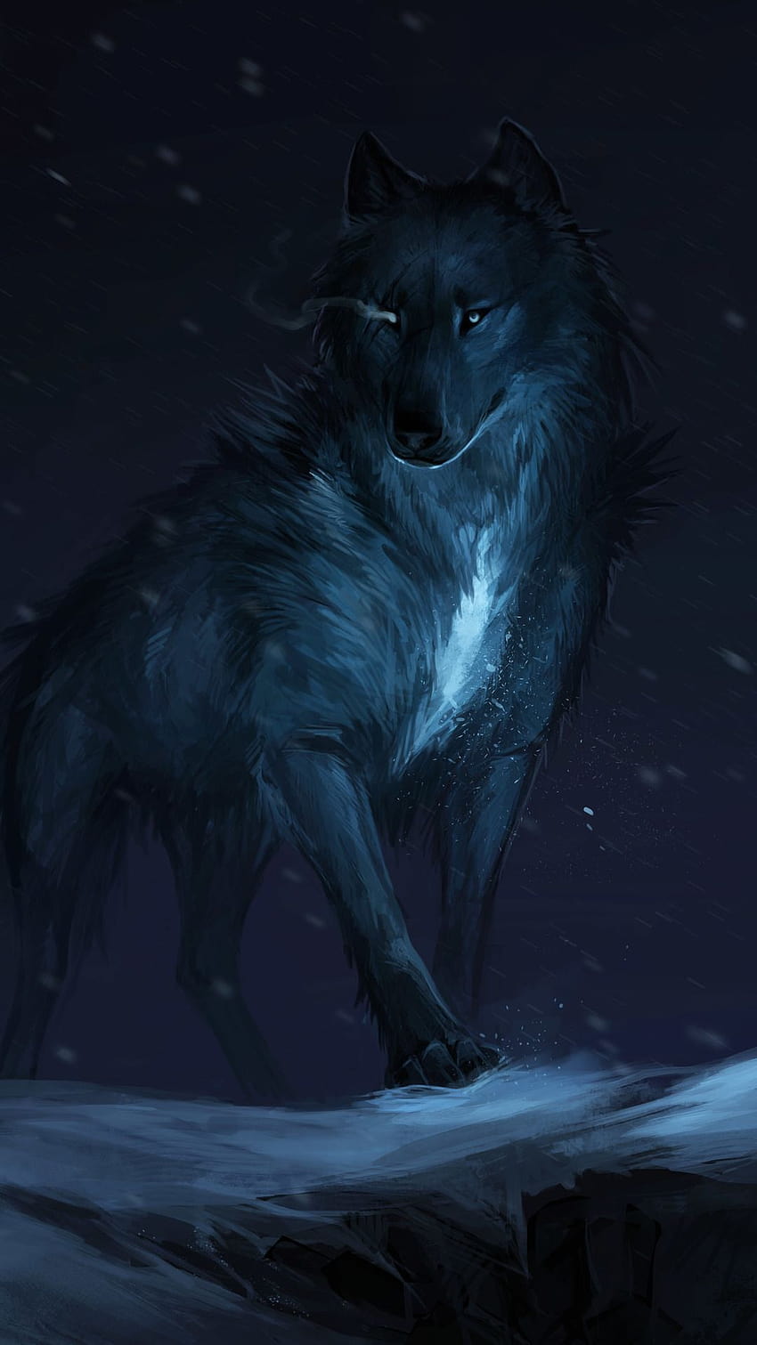Wolf Drawing In 1080x1920 Resolution, wolf drawings HD phone wallpaper