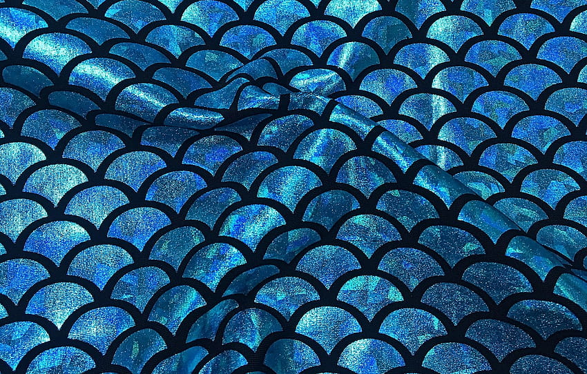 background, texture, scales, folds, blue color, holographic fabric, glitter synthetic fibres , section текстуры HD wallpaper