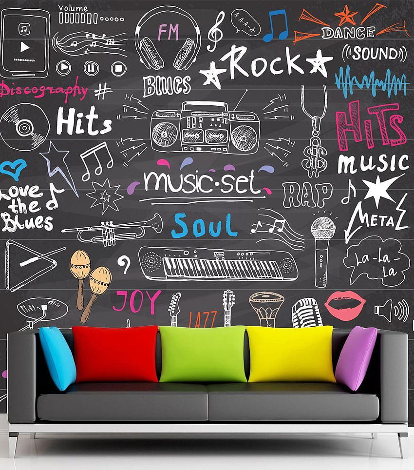 Jual Dinding Kundenspezifische Motivmusik, musik HD-Handy-Hintergrundbild
