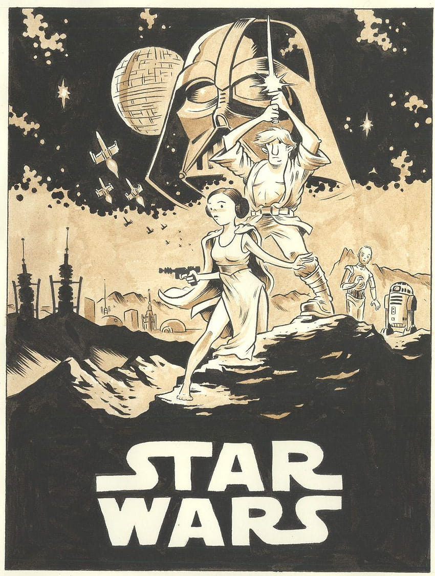 Some Star Wars Fan Art » Ben Towle: Cartoonist, Educator, Hobo, star wars tumblr background HD phone wallpaper