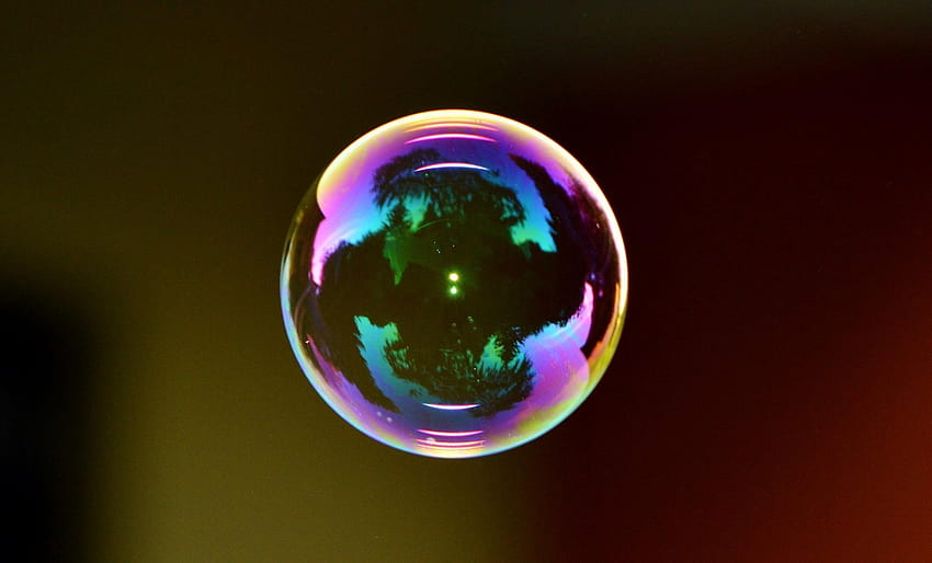 Focal graphy of iridescent bubble, colorful iridescent bubbles HD ...