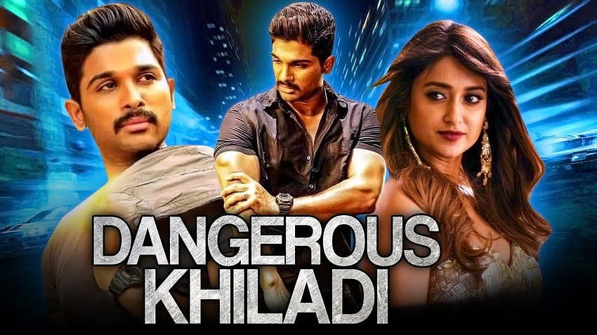 Dangerous Khiladi Telugu Hindi synchronisierter Film, der Super-Khiladi 3 HD-Hintergrundbild