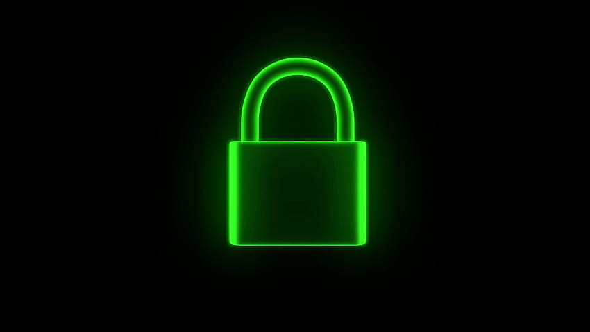 Betrügerische Websites nutzen das grüne https-Vorhängeschloss, um Sie zu täuschen – Vizrex, Neon-Schloss und Schlüssel HD-Hintergrundbild