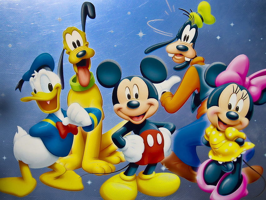 5523904 / 1966x1478 ミッキーマウスと仲間たちの背景 高画質の壁紙