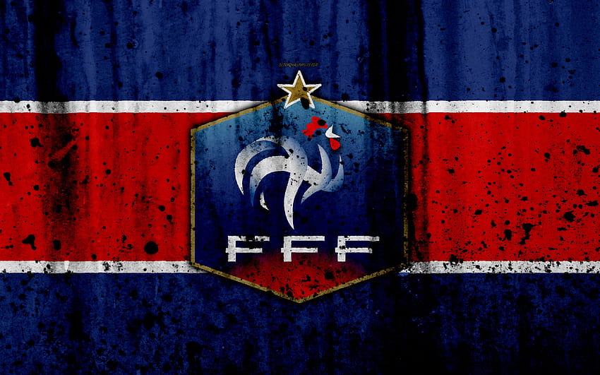 Национален отбор по футбол на Франция, лого, FFF, франция футбол HD тапет