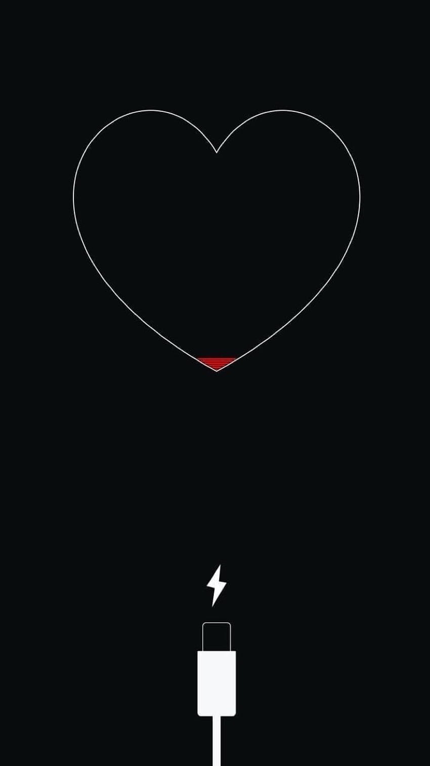 en vivo, corona de corazones negros fondo de pantalla del teléfono