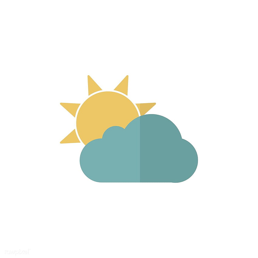 Illustration des Wettervorhersagesymbols, Wettervorhersage HD-Handy-Hintergrundbild