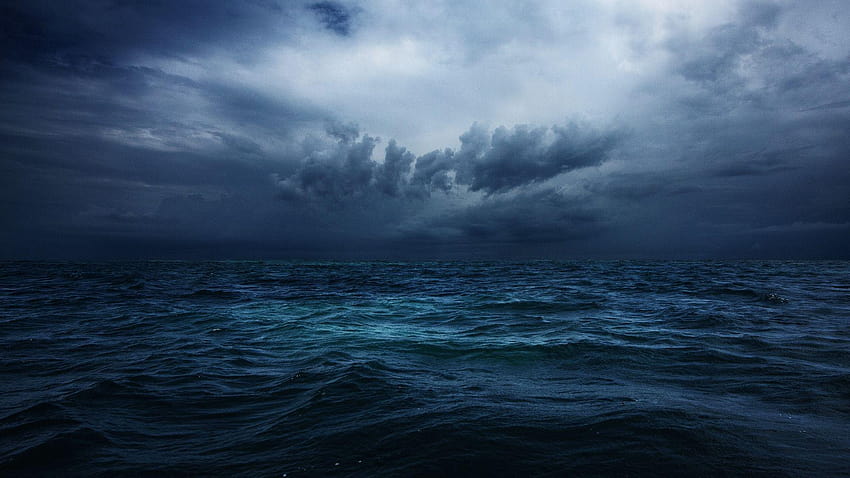 Dunkler Ozean, dunkle Wellen HD-Hintergrundbild