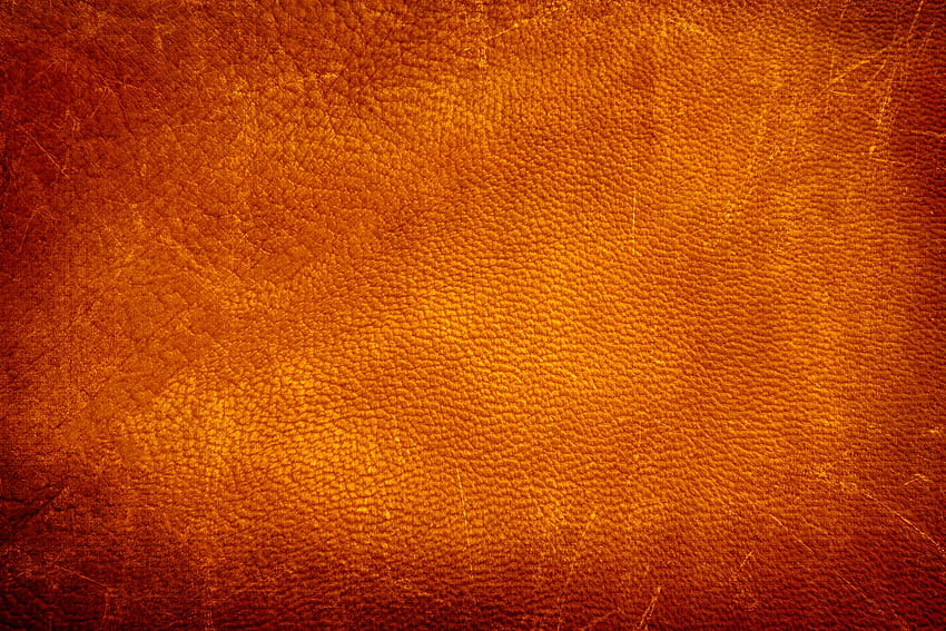 Grunge pomarańczowa rzemienna tekstura, pomarańczowa tekstura Tapeta HD