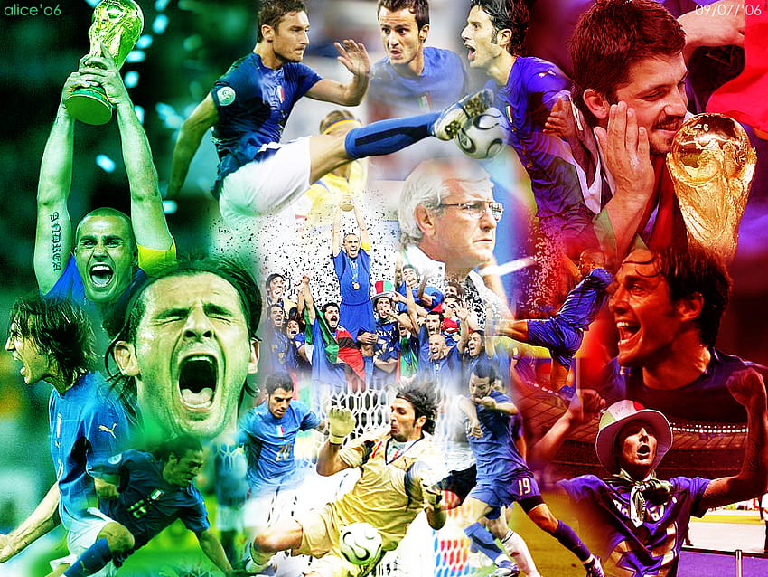 Italy National Football Team posted by Zoey Peltier, italy 2006 HD wallpaper