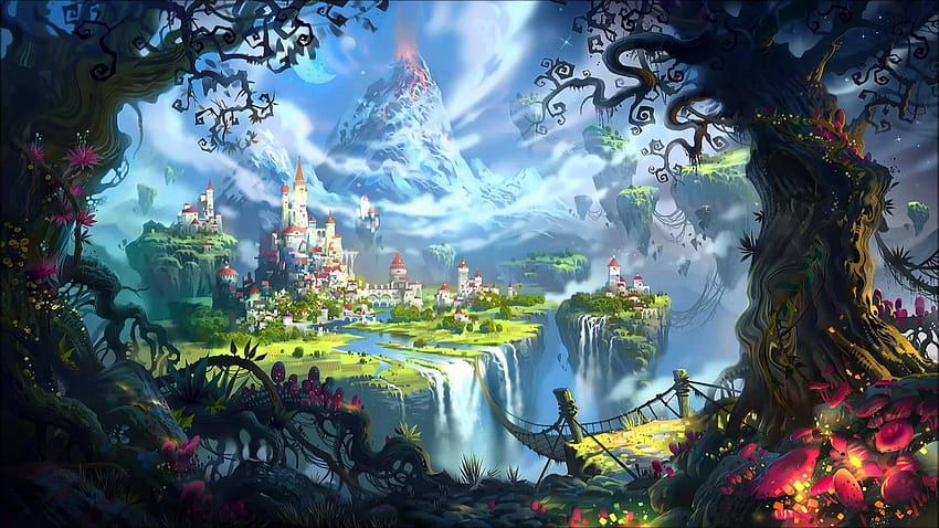 fairytale castle HD wallpaper