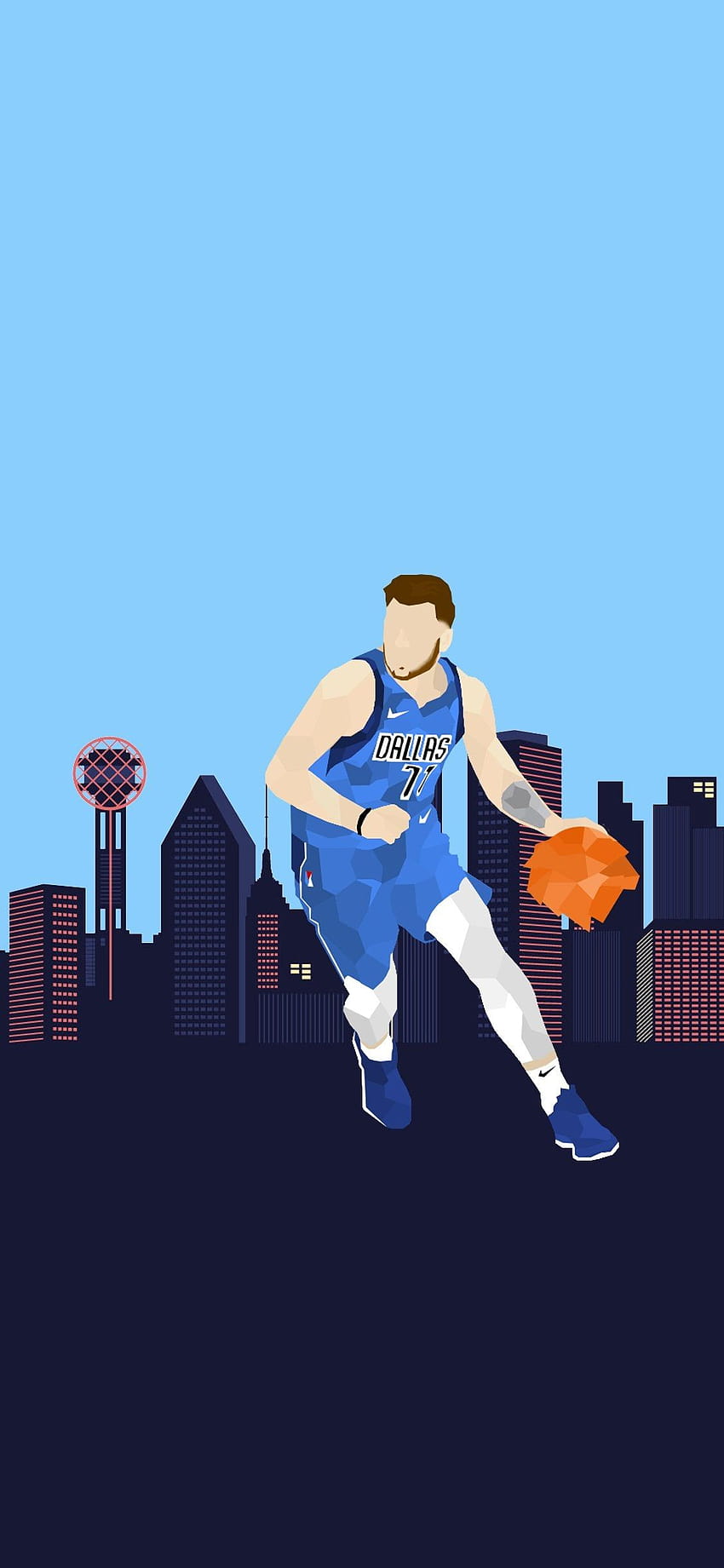 Luka Doncic über Hund, Luka Doncic NBA HD-Handy-Hintergrundbild