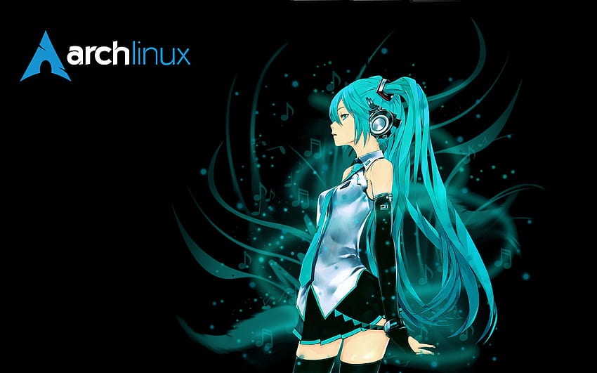 Anime Linux, arch anime girl Fond d'écran HD