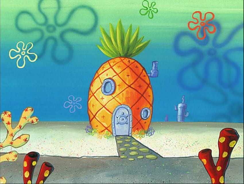 SSHBC36, spongebob pineapple HD wallpaper