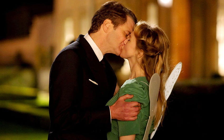 Dziecko Bridget Jones Colin Firth Pocałunek Renee Zellweger Tapeta HD